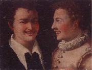 unknow artist Two laughing boys oil painting reproduction